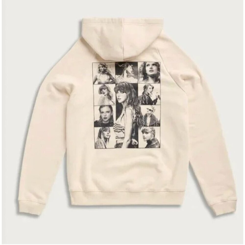 Taylor Swift The Eras International Tour Beige Hoodie Size M